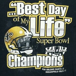New Orleans Saints Super Bowl XLIV Champions Reebok T-Shirt - Men’s-